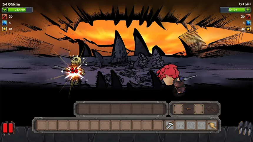 Скриншот 7 к игре Clumsy Knight Vs. Skeleton Remastered