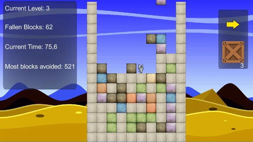 Скриншот 2 к игре Raining blocks