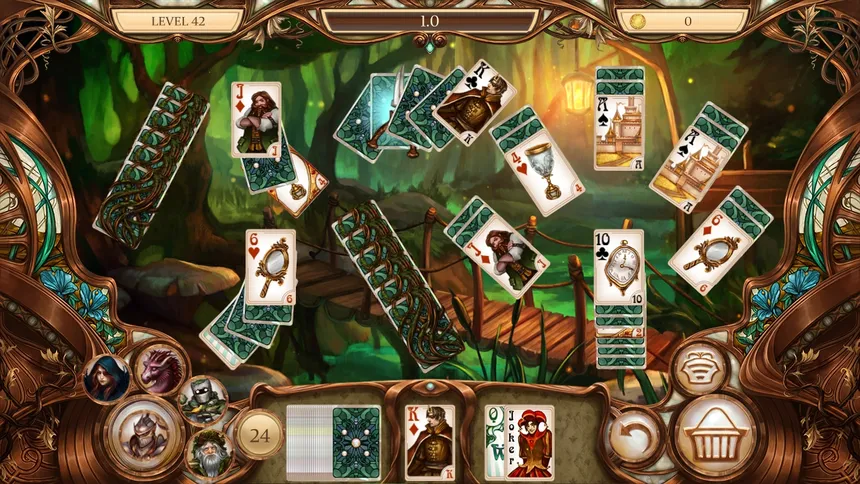 Скриншот 1 к игре Snow White Solitaire. Charmed Kingdom