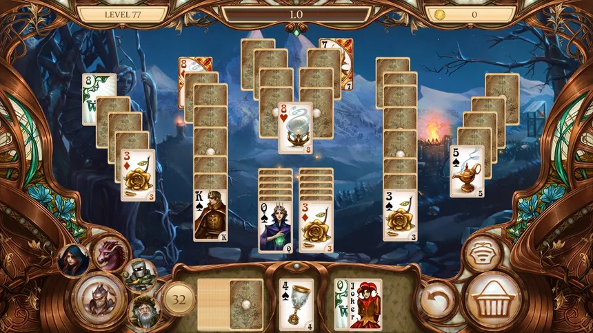 Скриншот 2 к игре Snow White Solitaire. Charmed Kingdom