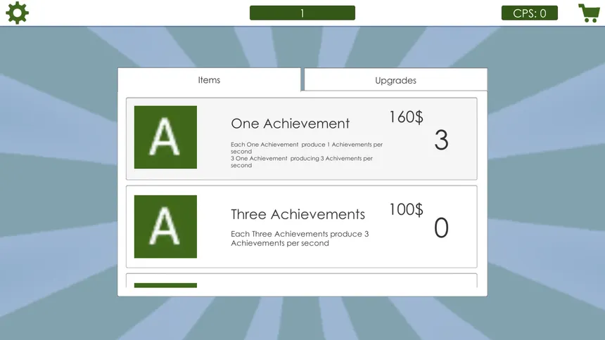 Скриншот 1 к игре Achievement Clicker 2018