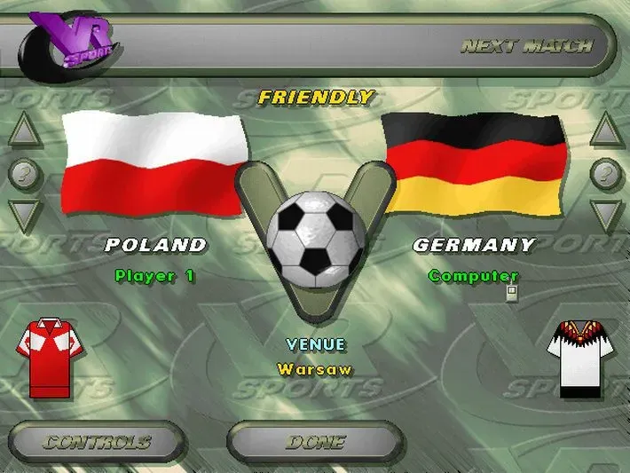 Скриншот 1 к игре VR Soccer '96