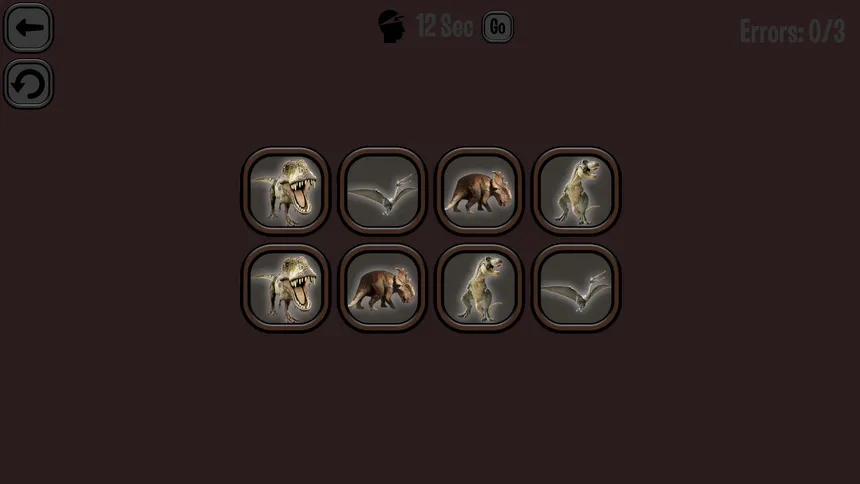 Скриншот 4 к игре Animals Memory: Dinosaurs