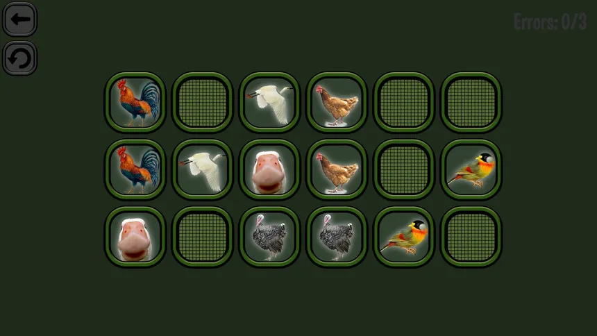 Скриншот 6 к игре Animals Memory: Birds