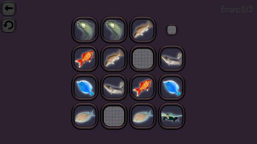 Скриншот 4 к игре Animals Memory: Underwater Kingdom