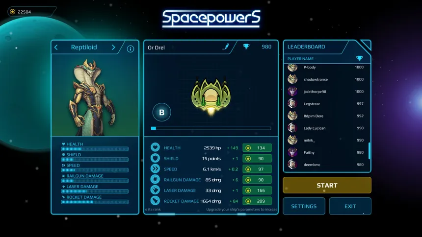 Скриншот 1 к игре Spacepowers