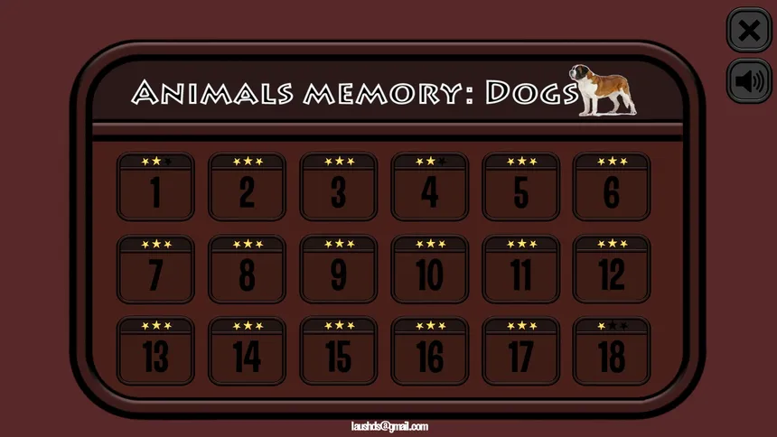 Скриншот 4 к игре Animals Memory: Dogs
