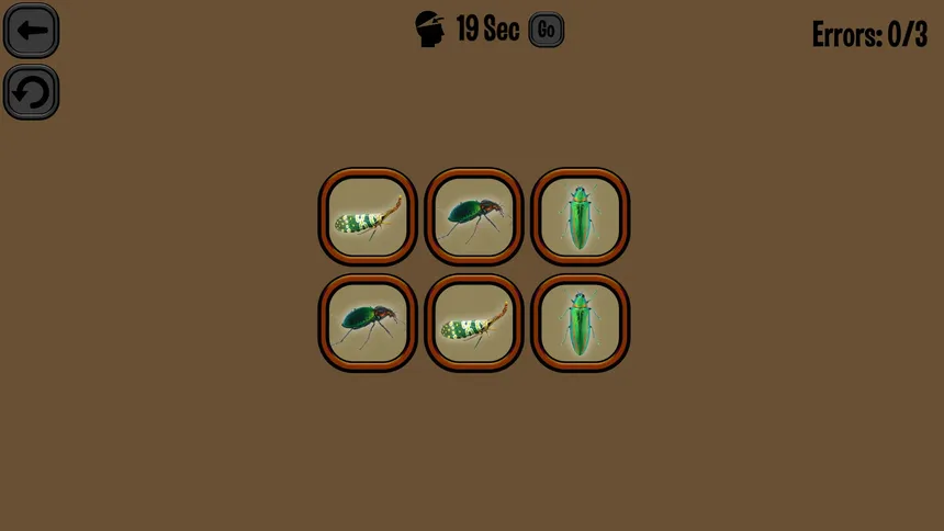 Скриншот 1 к игре Animals Memory: Insect
