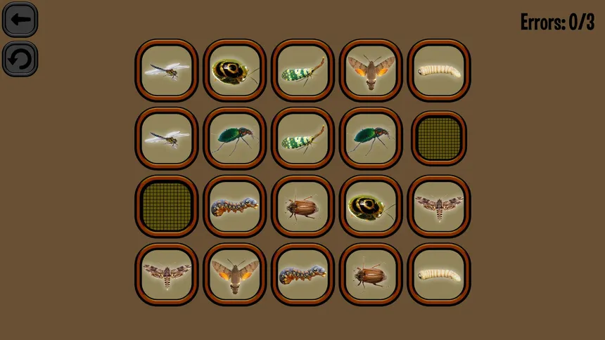 Скриншот 2 к игре Animals Memory: Insect