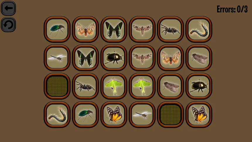 Скриншот 3 к игре Animals Memory: Insect