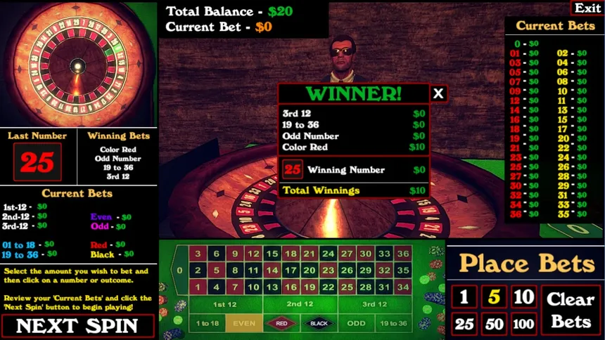 Скриншот 5 к игре Roulette Simulator