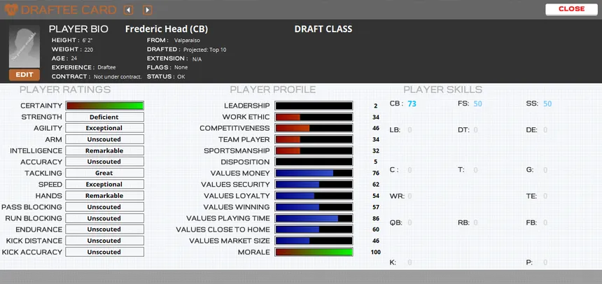 Скриншот 5 к игре Draft Day Sports: Pro Football 2018
