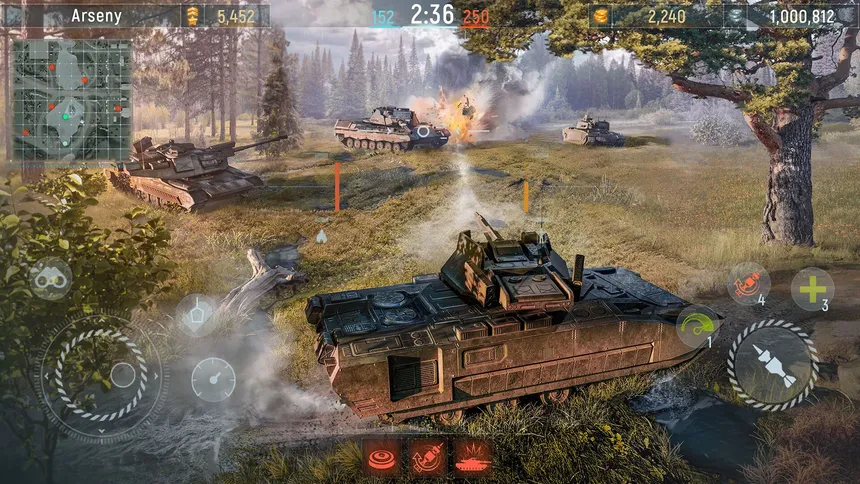 Скриншот 2 к игре Modern Tanks: Военная Танковая Игра