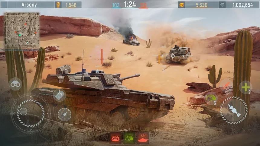 Скриншот 4 к игре Modern Tanks: Военная Танковая Игра