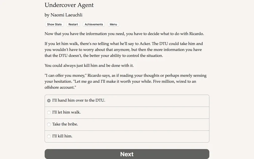 Скриншот 1 к игре Undercover Agent