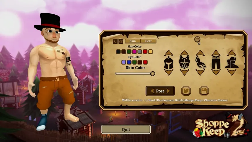 Скриншот 1 к игре Shoppe Keep 2 Character Creator Preview