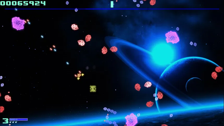 Скриншот 1 к игре SUPER ASTEROIDS
