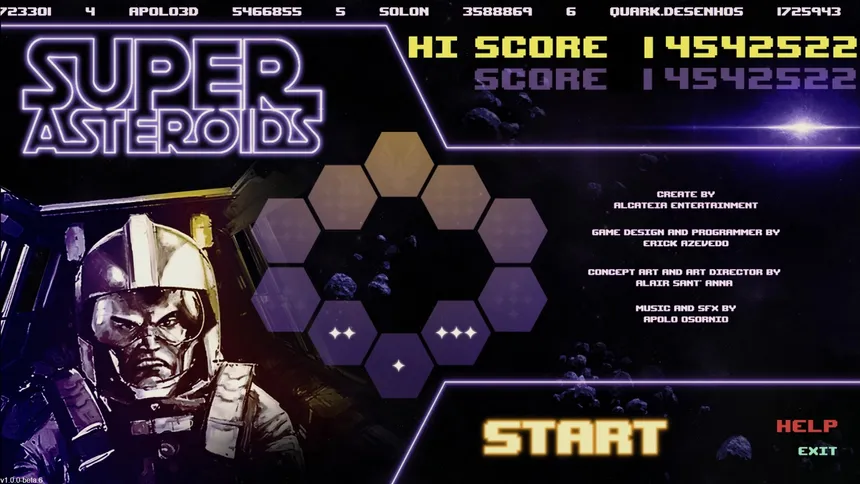 Скриншот 8 к игре SUPER ASTEROIDS