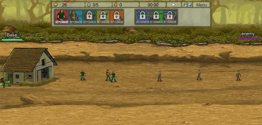Скриншот 1 к игре Zombie Clicker Defense