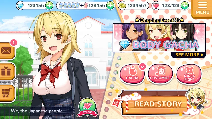 Скриншот 1 к игре Moe! Ninja Girls