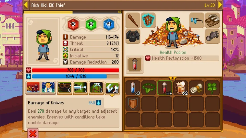 Скриншот 2 к игре Knights of Pen and Paper 2: Free Edition