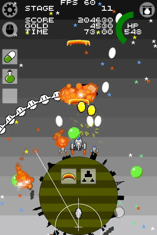Скриншот 2 к игре Warawara Invaders