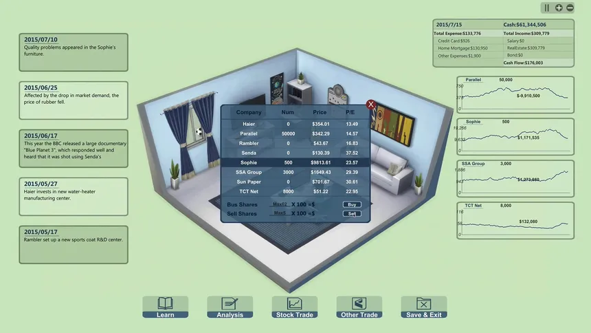 Скриншот 2 к игре Individual Investor Tycoon