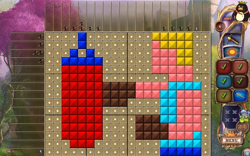 Скриншот 4 к игре Fantasy Mosaics 20: Castle of Puzzles