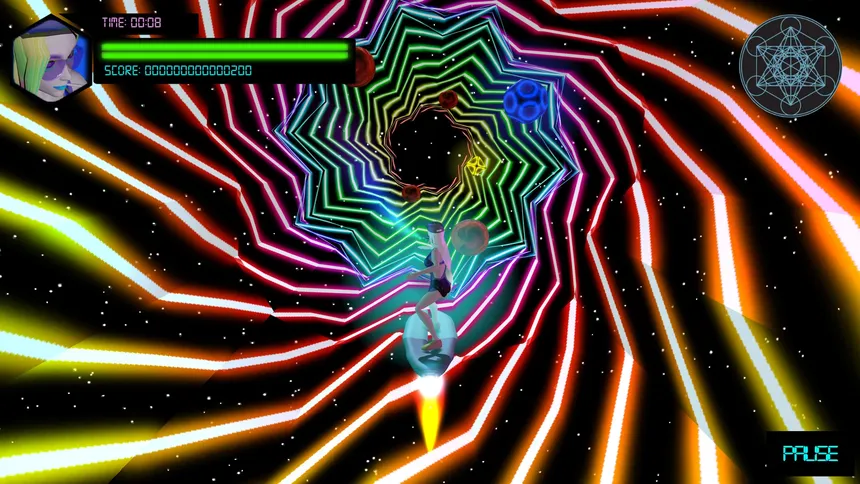 Скриншот 1 к игре Neon Spaceboard