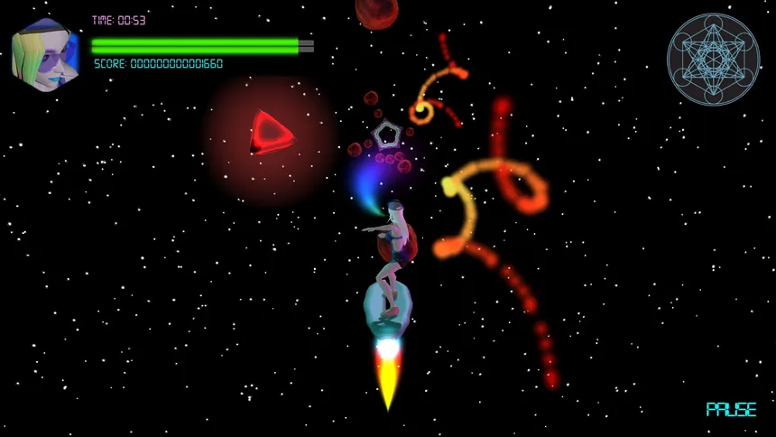 Скриншот 2 к игре Neon Spaceboard