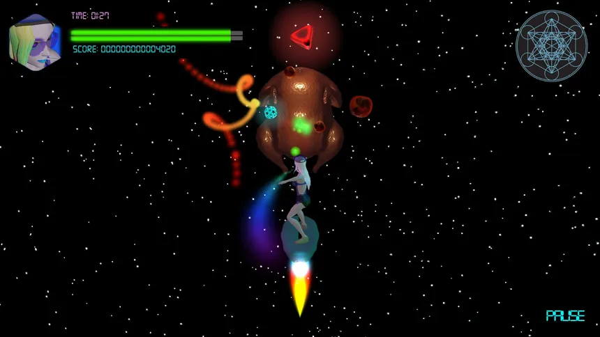 Скриншот 3 к игре Neon Spaceboard