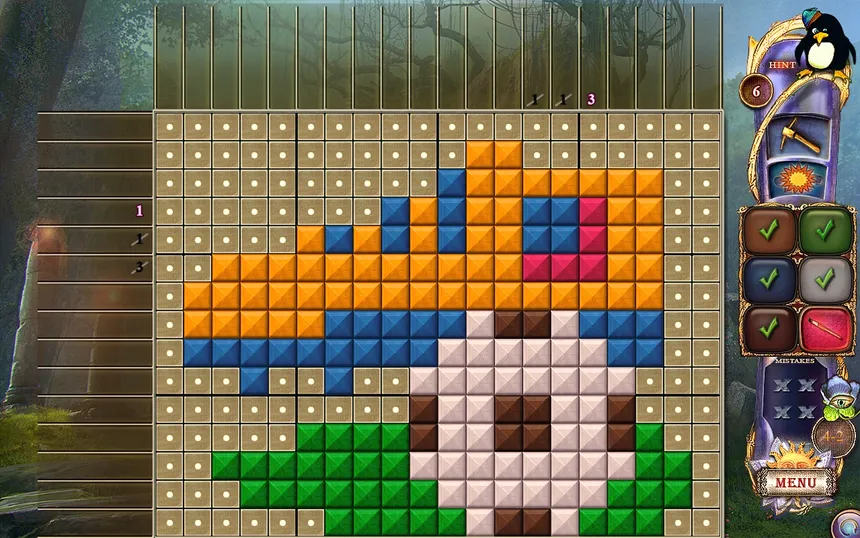 Скриншот 1 к игре Fantasy Mosaics 24: Deserted Island