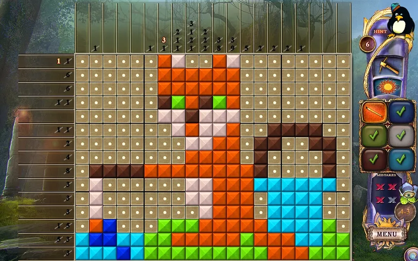 Скриншот 2 к игре Fantasy Mosaics 24: Deserted Island
