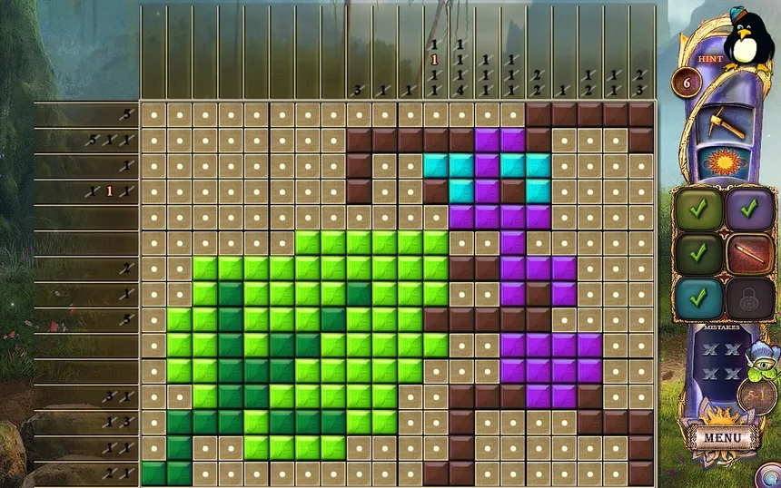 Скриншот 3 к игре Fantasy Mosaics 24: Deserted Island