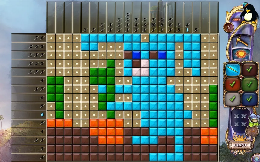 Скриншот 4 к игре Fantasy Mosaics 24: Deserted Island