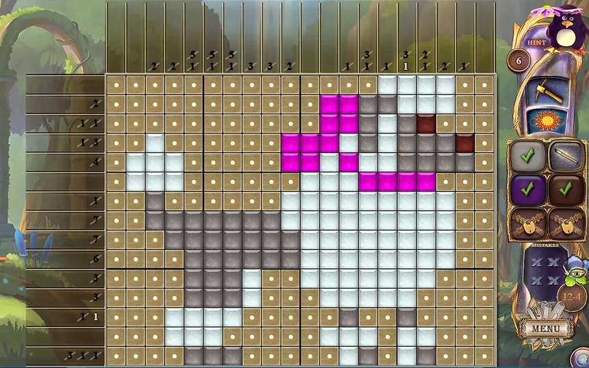 Скриншот 1 к игре Fantasy Mosaics 27: Secret Colors