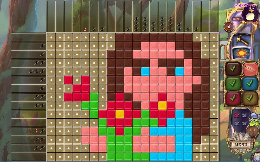 Скриншот 4 к игре Fantasy Mosaics 27: Secret Colors