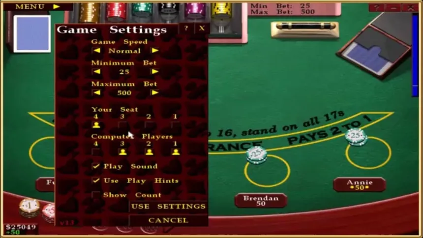 Скриншот 4 к игре Casino Blackjack