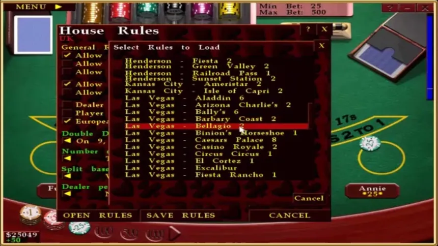 Скриншот 5 к игре Casino Blackjack