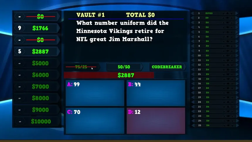 Скриншот 4 к игре Trivia Vault Football Trivia