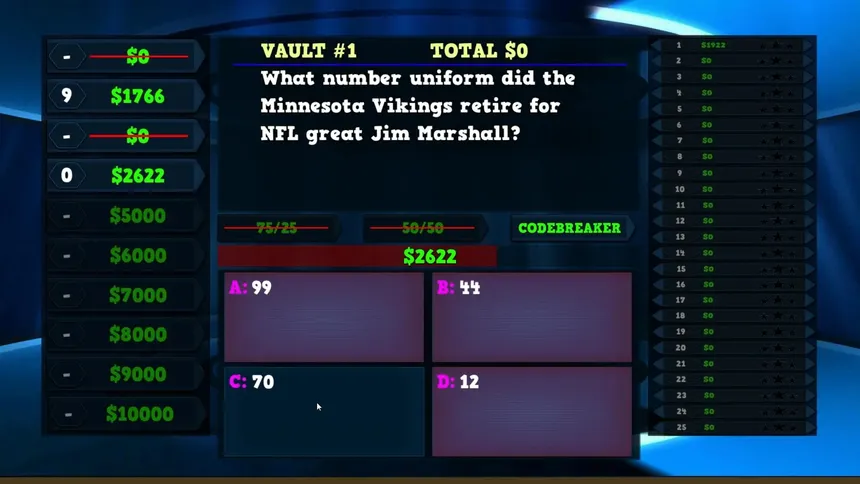 Скриншот 5 к игре Trivia Vault Football Trivia