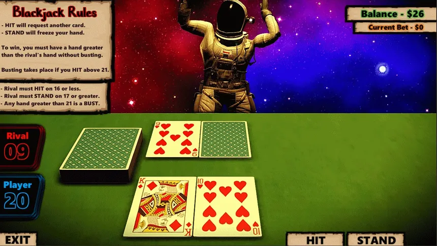 Скриншот 1 к игре Blackjack In Space