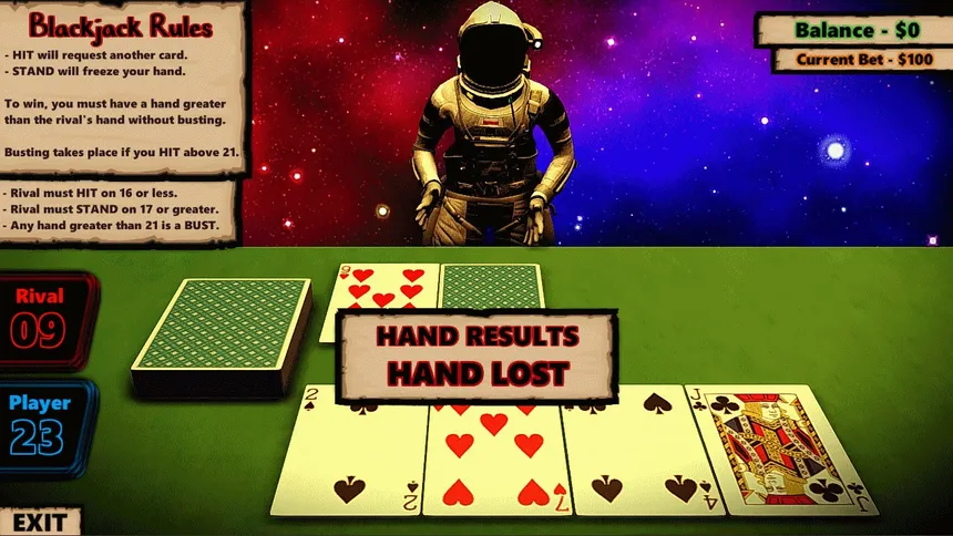 Скриншот 2 к игре Blackjack In Space