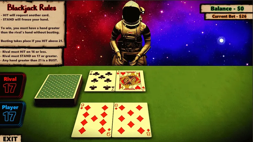 Скриншот 4 к игре Blackjack In Space