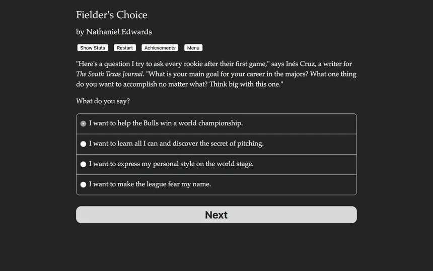 Скриншот 2 к игре The Fielder's Choice