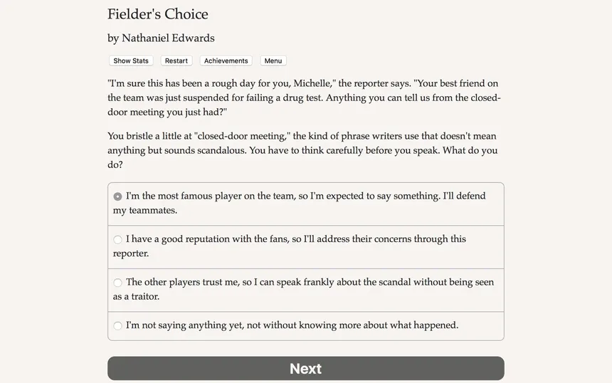 Скриншот 3 к игре The Fielder's Choice