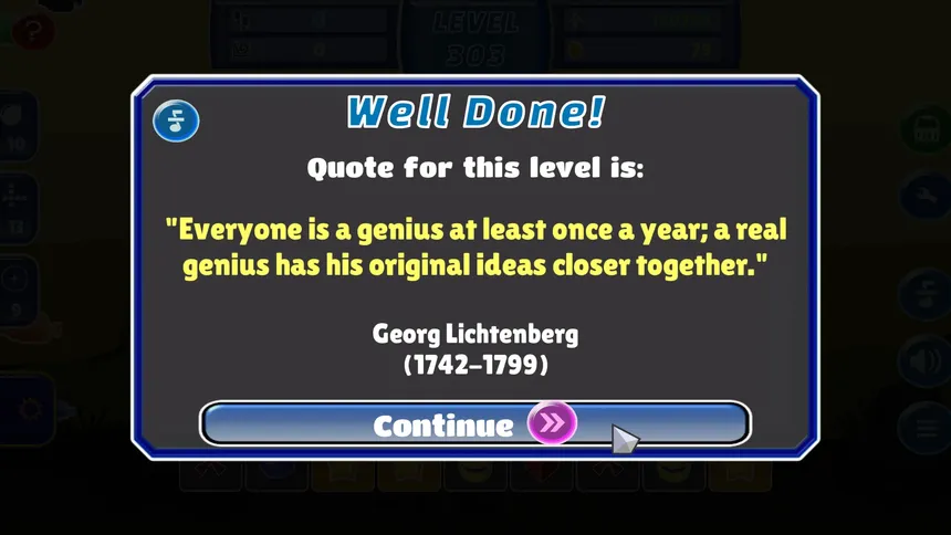 Скриншот 4 к игре Quotes Quest - Match 3