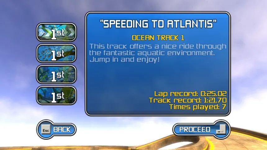Скриншот 1 к игре Super Sonic Racer