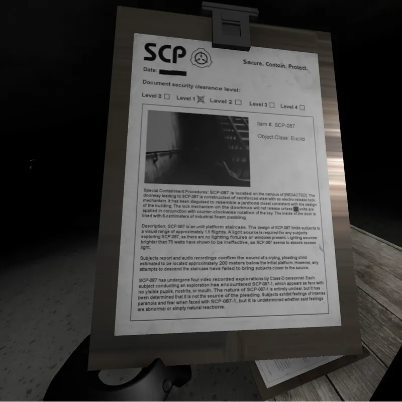 Скриншот 4 к игре SCP-087 VR Survivor