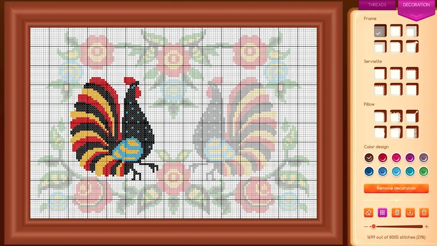 Скриншот 3 к игре Cross-Stitch Puzzle